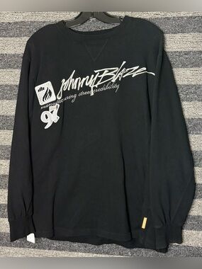 Vintage 90’s Johnny Blaze Black Pullover Crewneck Sweatshirt Men’s Large EUC